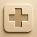 icon_education_medical_cross_embossed icon preview