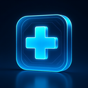 icon_education_medical_cross_futuristic icon preview