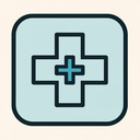 icon_education_medical_cross_geometric icon preview