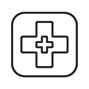 icon_education_medical_cross_line_art icon preview