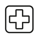icon_education_medical_cross_monochrome icon preview