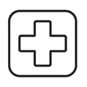 icon_education_medical_cross_outline icon preview