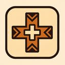 icon_education_medical_cross_tribal icon preview