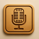 icon_education_microphone_embossed icon preview