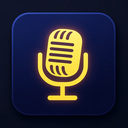 icon_education_microphone_glow_effect icon preview