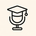 icon_education_microphone_minimal_outline icon preview