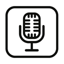 icon_education_microphone_monochrome icon preview