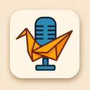 icon_education_microphone_origami icon preview