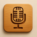icon_education_microphone_wooden icon preview