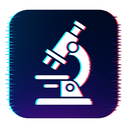 icon_education_microscope_digital_glitch icon preview