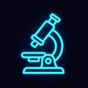 icon_education_microscope_neon icon preview
