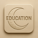 icon_education_moon_embossed icon preview