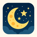icon_education_moon_flat_design icon preview