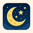icon_education_moon_iconic icon preview