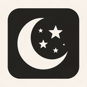 icon_education_moon_monochrome icon preview