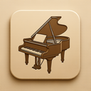 icon_education_piano_embossed icon preview