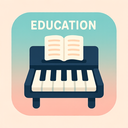icon_education_piano_flat_pastel icon preview