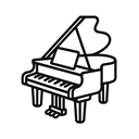 icon_education_piano_line_art icon preview