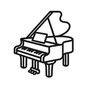 icon_education_piano_minimal_outline icon preview
