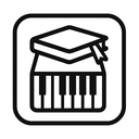 icon_education_piano_monochrome icon preview