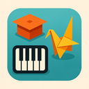 icon_education_piano_origami icon preview
