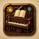 icon_education_piano_steampunk icon preview