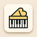 icon_education_piano_thin icon preview
