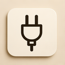 icon_education_plug_elegant icon preview