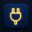 icon_education_plug_glow_effect icon preview