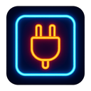 icon_education_plug_neon icon preview