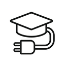icon_education_plug_outline icon preview