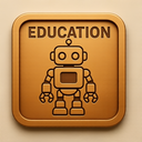 icon_education_robot_embossed icon preview
