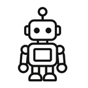 icon_education_robot_minimal_outline icon preview