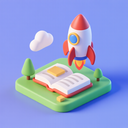 icon_education_rocket_3d_isometric icon preview