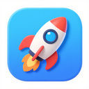 icon_education_rocket_cartoon icon preview