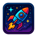 icon_education_rocket_cyberpunk icon preview