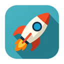 icon_education_rocket_flat_design icon preview