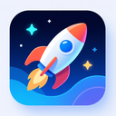 icon_education_rocket_futuristic icon preview
