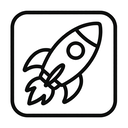 icon_education_rocket_outline icon preview