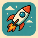 icon_education_rocket_retro icon preview