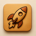 icon_education_rocket_wooden icon preview