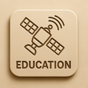 icon_education_satellite_embossed icon preview