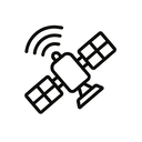 icon_education_satellite_minimal_outline icon preview