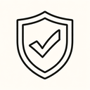 icon_education_shield_minimal_outline icon preview