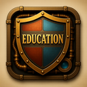 icon_education_shield_steampunk icon preview