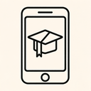 icon_education_smartphone_line_art icon preview
