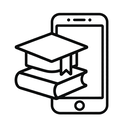 icon_education_smartphone_monochrome icon preview
