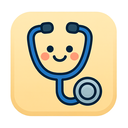 icon_education_stethoscope_cartoon icon preview