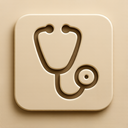 icon_education_stethoscope_embossed icon preview