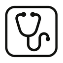 icon_education_stethoscope_monochrome icon preview